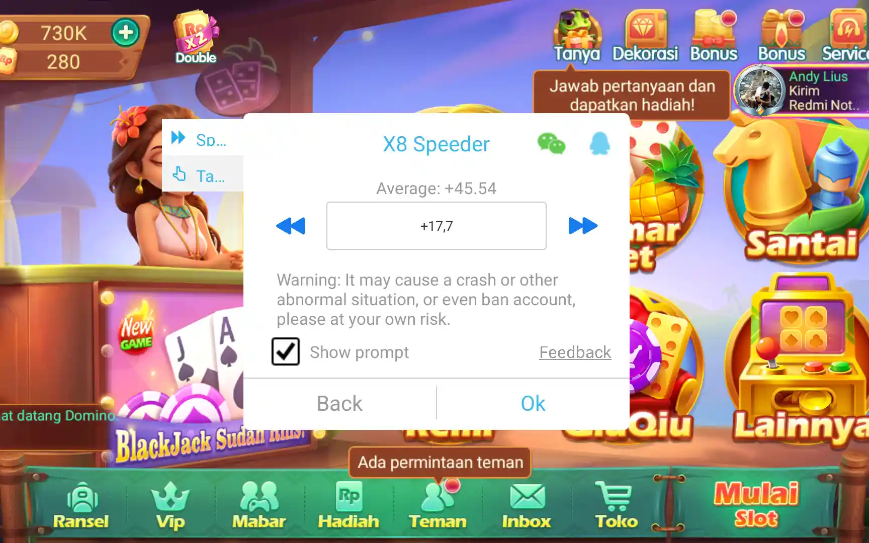 (X8 Speeder) Download Higgs Domino RP Versi Lama